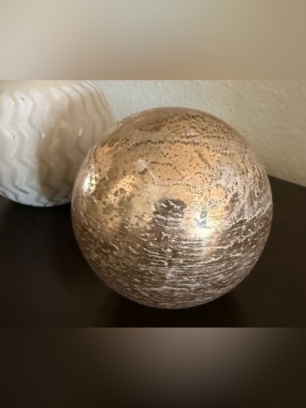 Pier 1 Decorative Orbs Set of 3 | 4” Spheres Home Decor - Picture 4 of 5